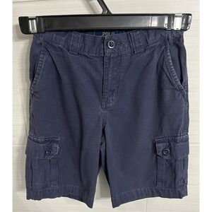 Polo Ralph Lauren Boys Cotton Ripstop Navy Blue Cargo Shorts 7, School Play